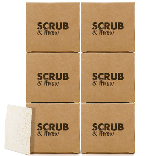 Bulk loofah scrub sponges, 180-pack, biodegradable and plastic-free for Airbnb and hotels