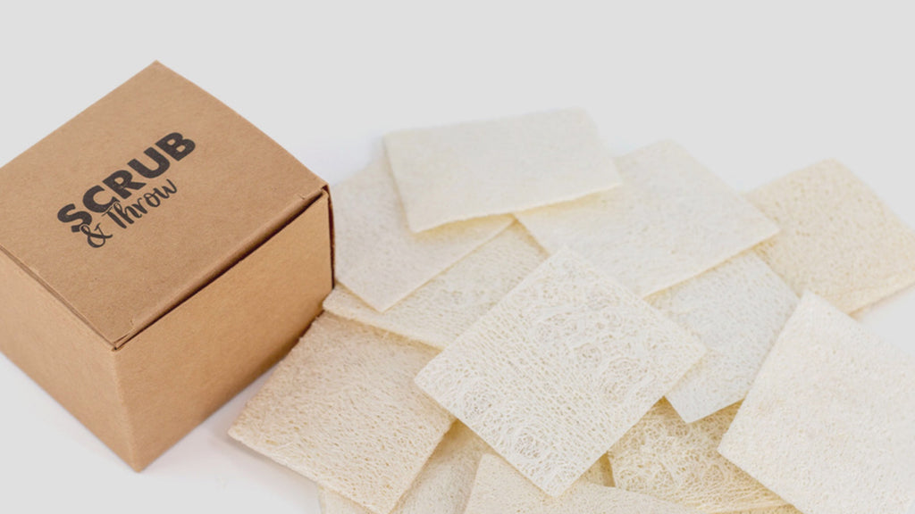 Natural Loofah Scrub Sponge — 30 Pack