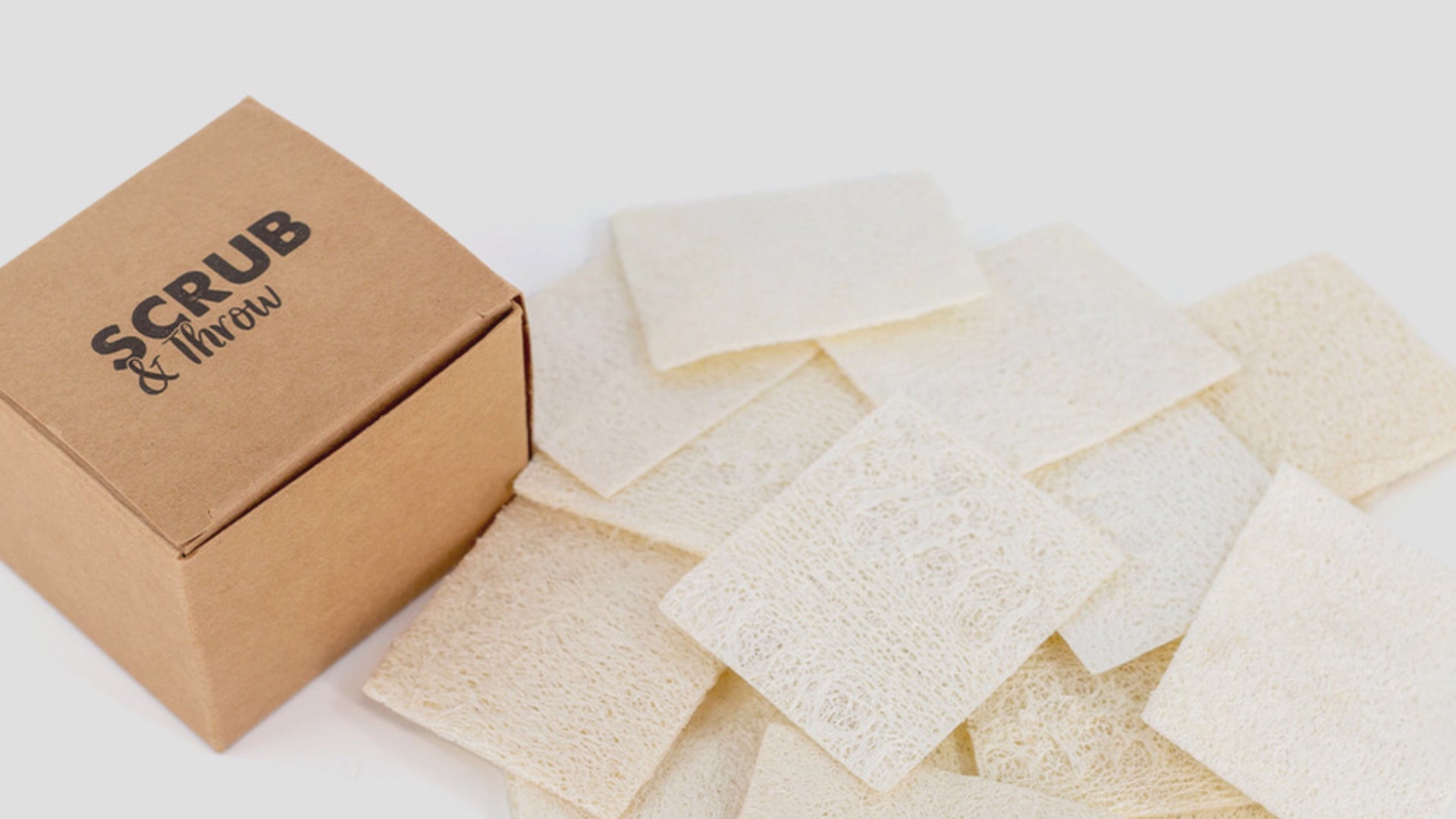 Natural Loofah Scrub Sponge — 30 Pack
